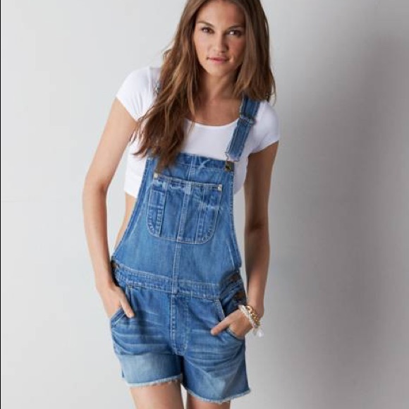 aerie overall shorts